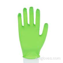 Salone di bellezza guanti di nitrile verde senza polvere personalizzati